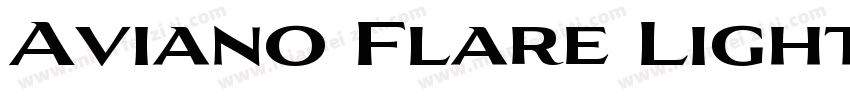 Aviano Flare Light字体转换